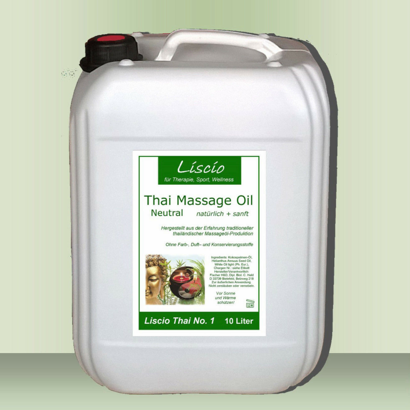 Liscio Thai No.1  Massageöl Neutral  5 Oder 10 Liter In Med.- Qualität